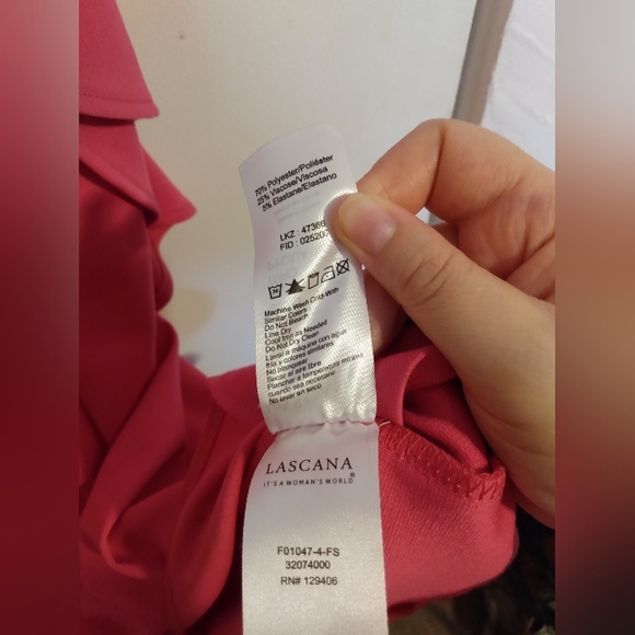 Pink Lascana Women's Size 4 Sleeveless Dress With Ruffle Accent - Picture 6 of 6